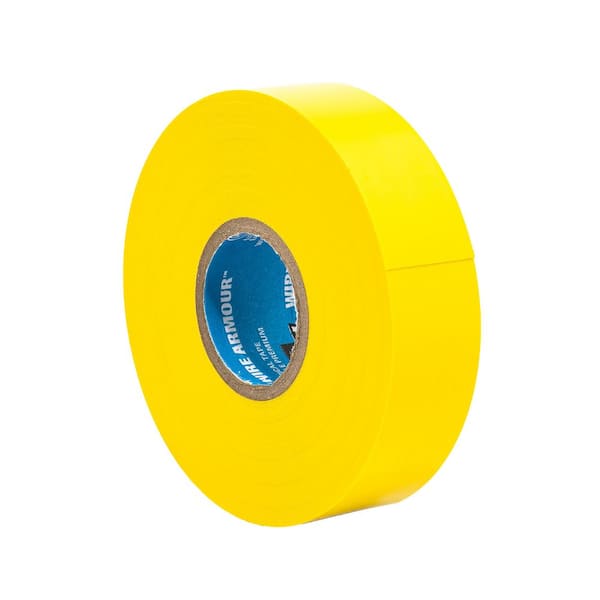 Wire Armour 3/4 in. x 66 ft. Premium Vinyl Tape, Yellow (10-Pack)