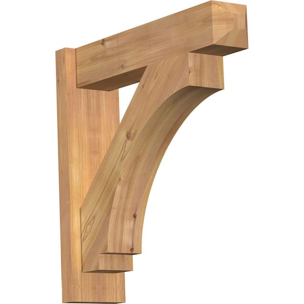 Ekena Millwork 6 in. x 22 in. x 22 in. Western Red Cedar Imperial Craftsman Smooth Outlooker