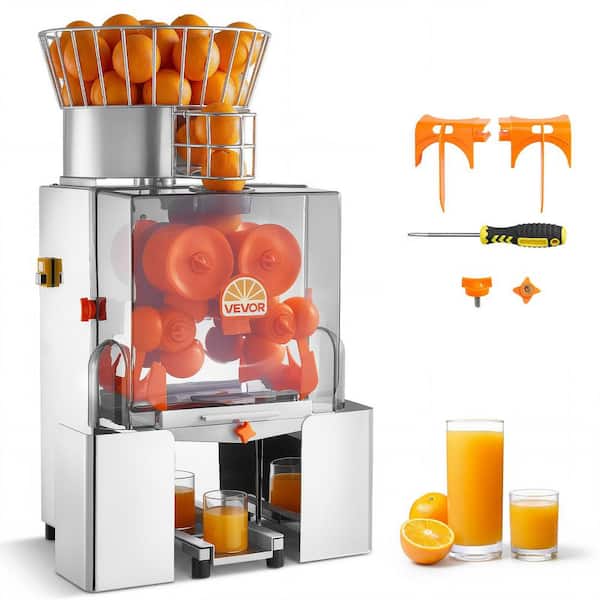 Commercial Orange Juicer Machine, 120W Electric Orange Squeezer, Lemon Citrus Pomegranates Extractor, Stainless Steel