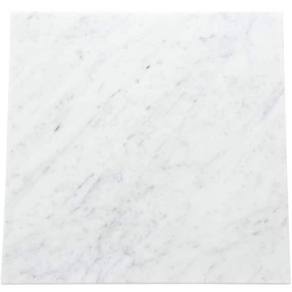 Daltile Natural Stone Collection Carrara White 4 in. x 4 in. Polished Marble Sample Tile