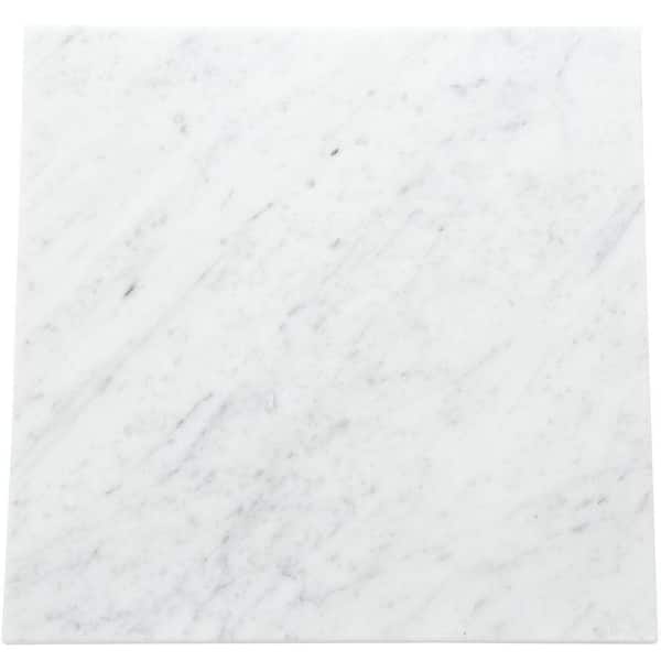 Daltile Natural Stone Collection Carrara White 12 in. x 12 in. Polished Marble Floor and Wall Tile (10 sq. ft. / case)