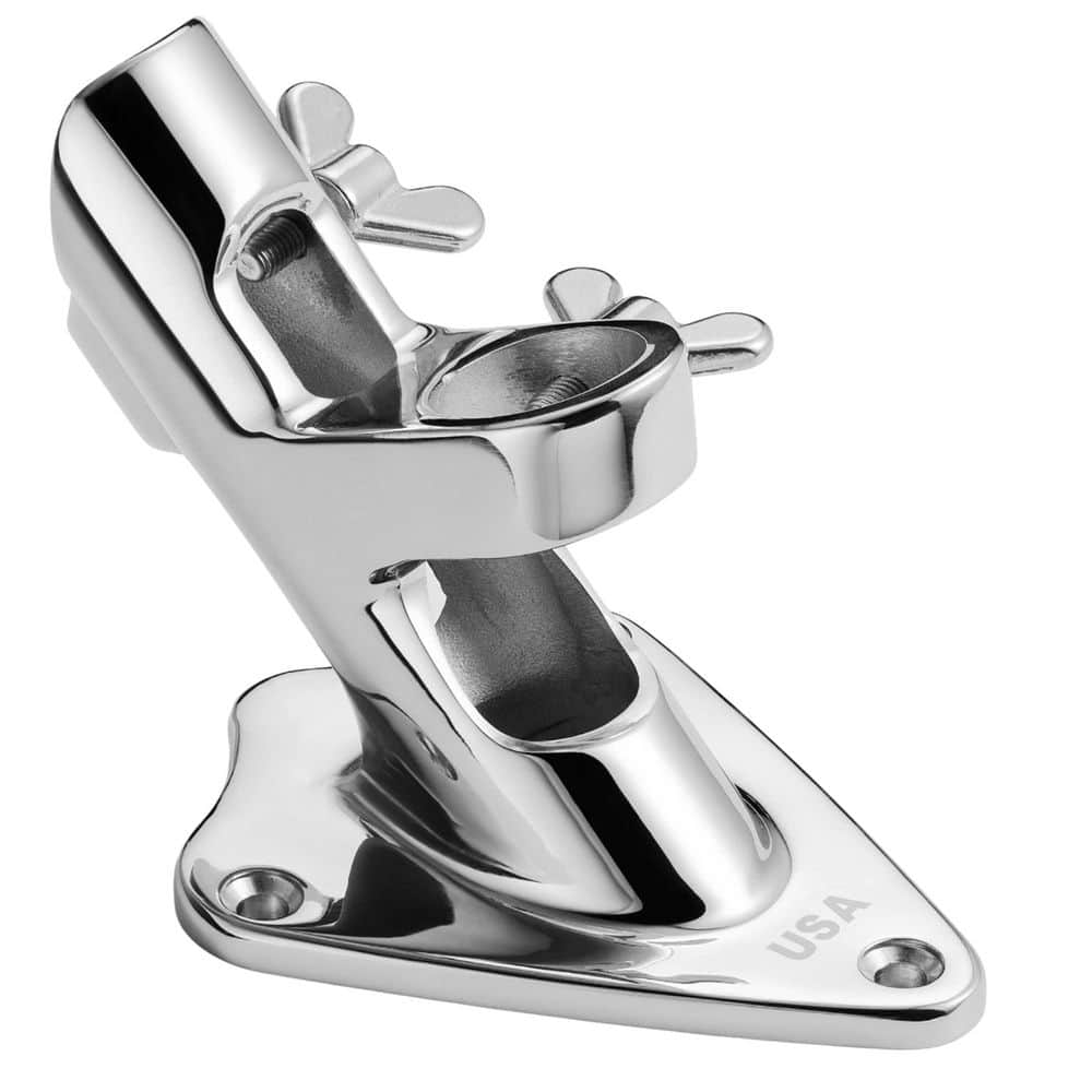 Marine Series 1 in. 2-Position 316 Stainless Steel Flag Pole Holder Concrete Wall Mount Heavy Duty Outdoor Bracket price history on PriceWatchPro