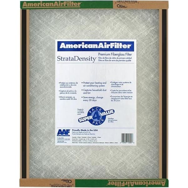 18 in. x 24 in. x 2 in. Strata Fiberglass MERV 1 Air Filter (12 Pack)