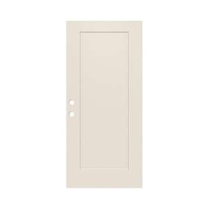 36 in. x 79 in. 1-Panel Craftsman Primed Steel Front Door Slab