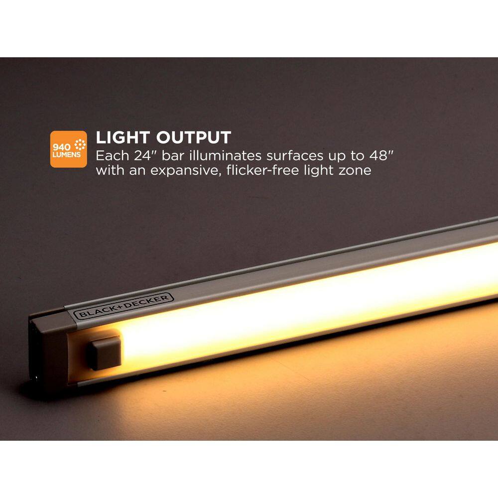 Warm White 24-Inch LED Under-Cabinet Light Bar
