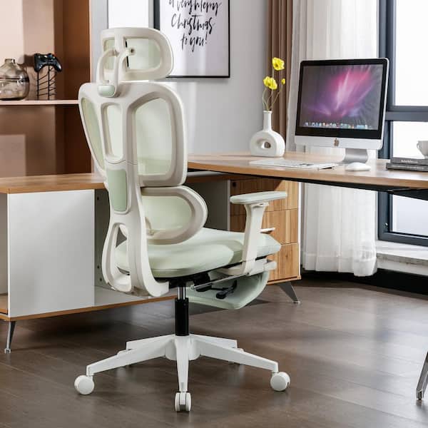 Adjustable Foot Pad Office Desk Chair Armchair Footrest Mesh Leg