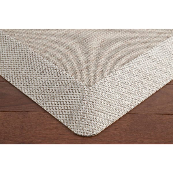 Comfort Air Mira Coffee Brown 19.6 in. x 39 in. Rectangle Kitchen Mat