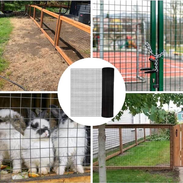 Fencer Wire 1/2 in. x 4 ft. x 50 ft. 19-Gauge Hardware Cloth, Galvanized  Welded Cage Wire Poultry Netting Square Chicken Fencing  CA19-4X50MF12@009981 - The Home Depot