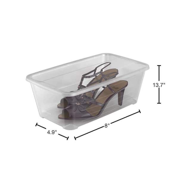 Trueliving Clear Shoe Storage Box, 6 qt.