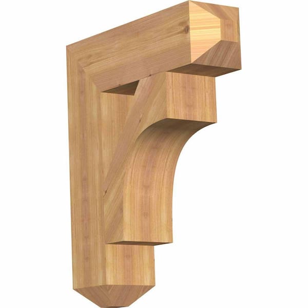 Ekena Millwork 5.5 in. x 26 in. x 22 in. Western Red Cedar Westlake Craftsman Smooth Bracket