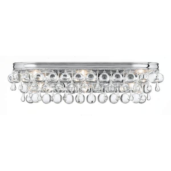 Calypso 6-Light Polished Chrome Vanity Light