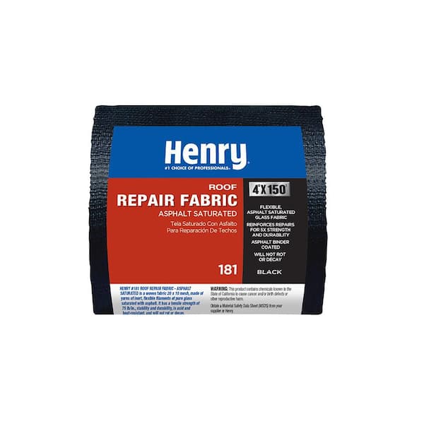 181 Asphalt Saturated Black Roof Repair Fabric 4 in. x 150 ft.