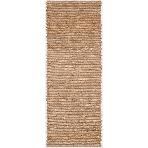 SAFAVIEH Cape Cod Natural 2 ft. x 16 ft. Solid Runner Rug