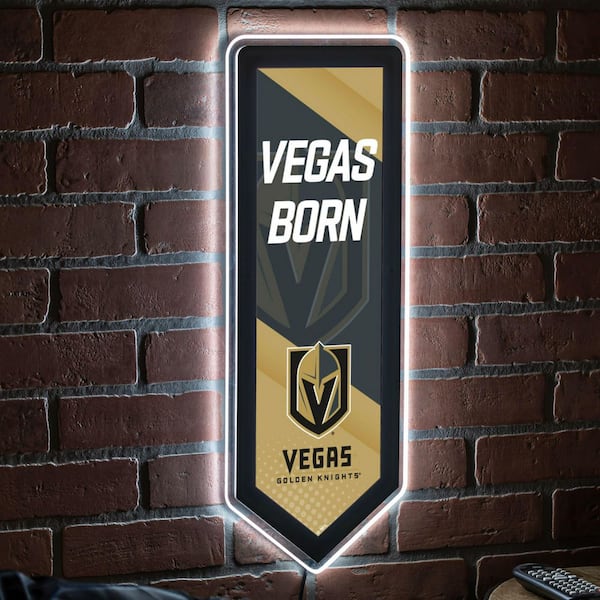 Evergreen Las Vegas Golden Knights Pennant 9 in. x 23 in. Plug-in