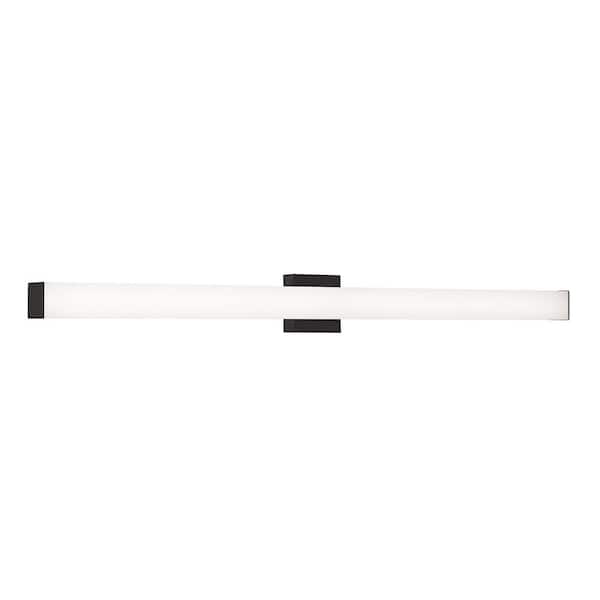 Tad 48.5 in. Black LED Vanity Light Bar