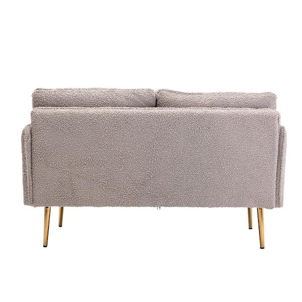 Kloppen Oraal Veroveren Tatahance 56 in Wide Straight Arm Polyester Modern Straight 2-Seat Sofa in  Gray W39537215-Z - The Home Depot
