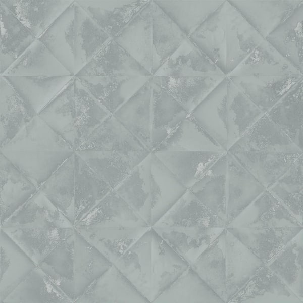 RoomMates 28.18 sq. ft. Reclaimed Tin Diamond Peel and Stick Wallpaper