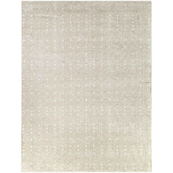 Unbranded Pelias Taupe 5 ft. 3 in. x 7 ft. Dots Area Rug