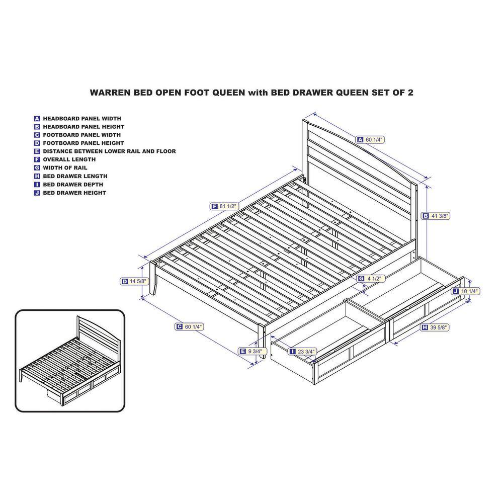 Espresso Queen-Sized Wood Frame Upholstered Platform Bed with Storage