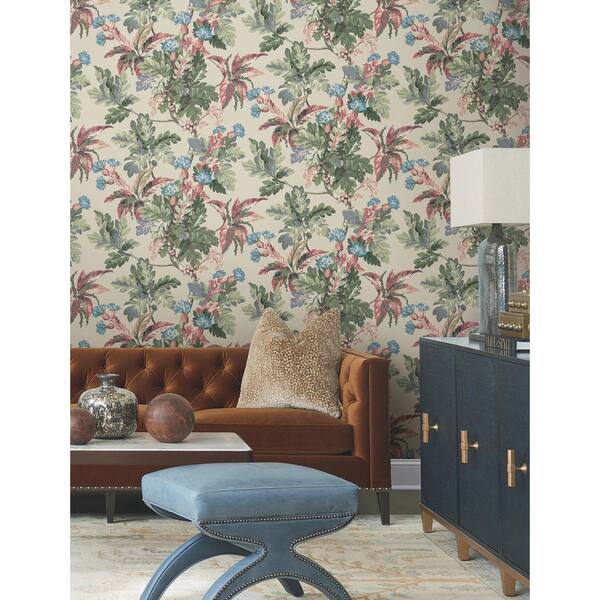 Briarwood Taupe Brown Wallpaper
