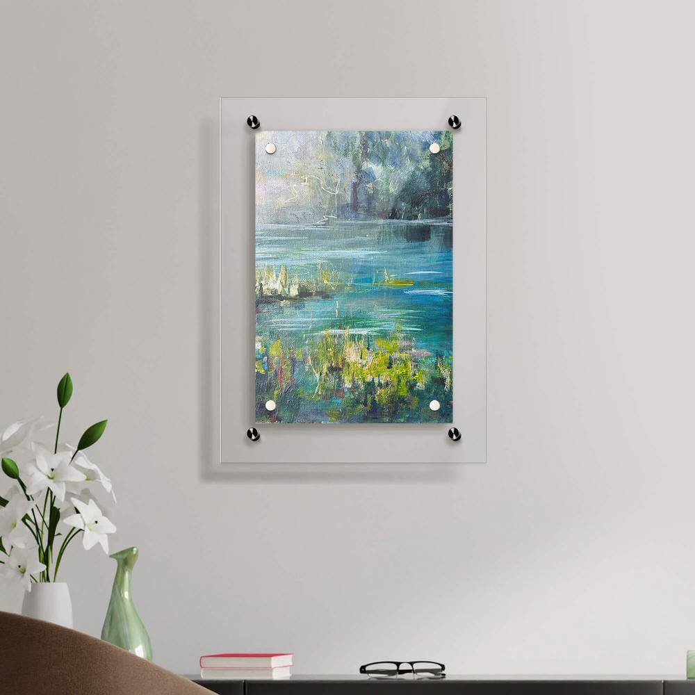 Black Acrylic Floating Wall Frame for 5x7 Photos