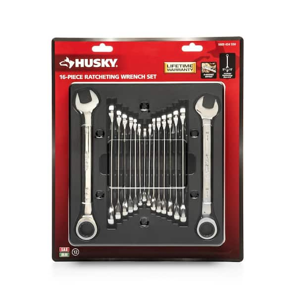 Husky ratcheting online wrench set