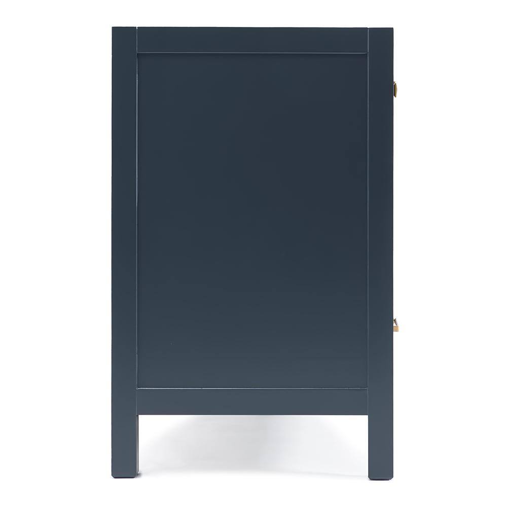 Midnight Blue 72" Double Freestanding Solid Wood Vanity
