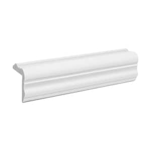 1-1/2 in. x 1-1/2 in. x 6 in. Long Recycled Polystyrene Plain Corner Angle Panel Moulding Sample