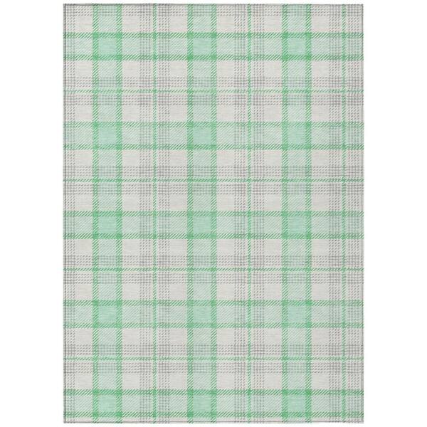 Chantille Machine Washable Indoor/Outdoor Abstract ACN1052 Seafoam 2 ft. 6 in. x 3 ft. 10 in. Area Rug