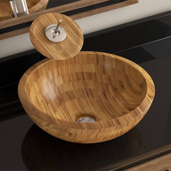 Mr Direct Vessel Sink In Bamboo 0 The Home Depot