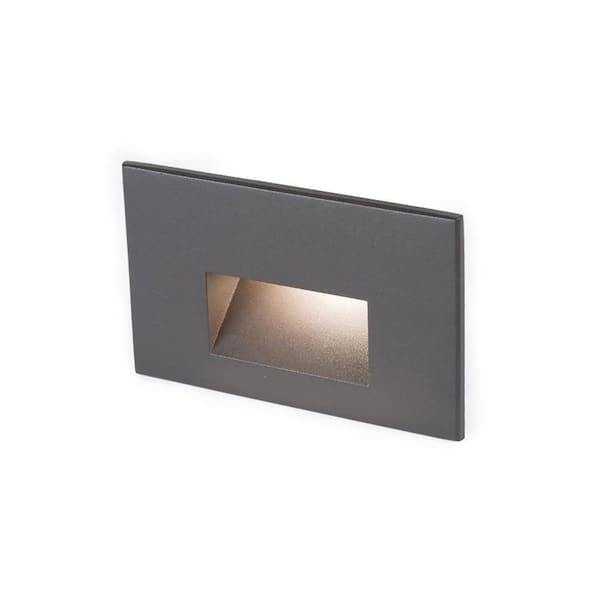 Horizontal Step Light Low-Voltage Integrated LED 12-Volt Bronze on Brass 2700K