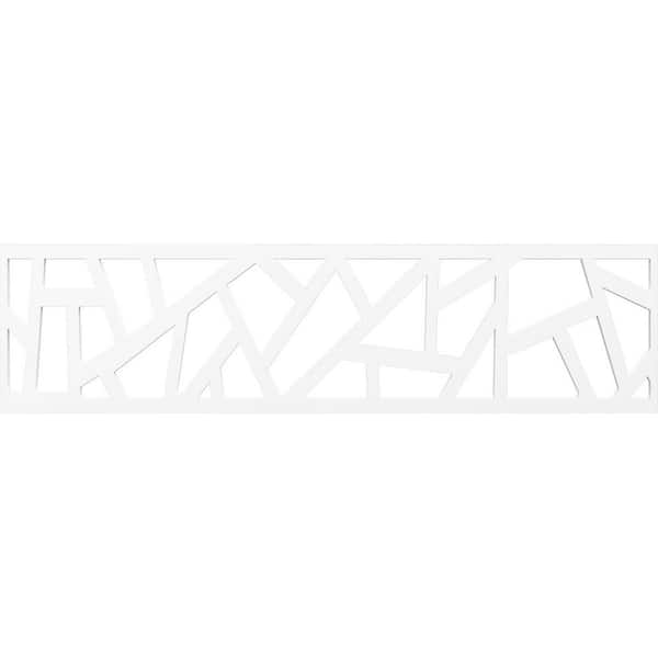 Ekena Millwork Harrisburg Fretwork 0.375 in. D x 47 in. W x 12 in. L PVC Panel Moulding
