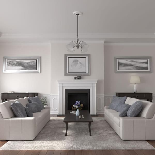Ekena Millwork CM13TIPWS Tirana Ceiling Medallion, 13 7/8"OD X 3 3/4"ID