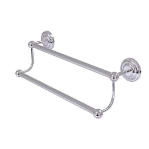 Prestige Que New Collection 30 in. Wall Mounted Double Towel Bar in Polished Chrome