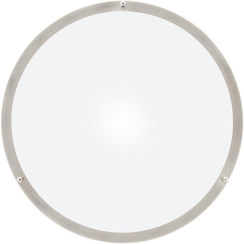 Satin Nickel 18-Inch Round LED Flush Mount Ceiling Light