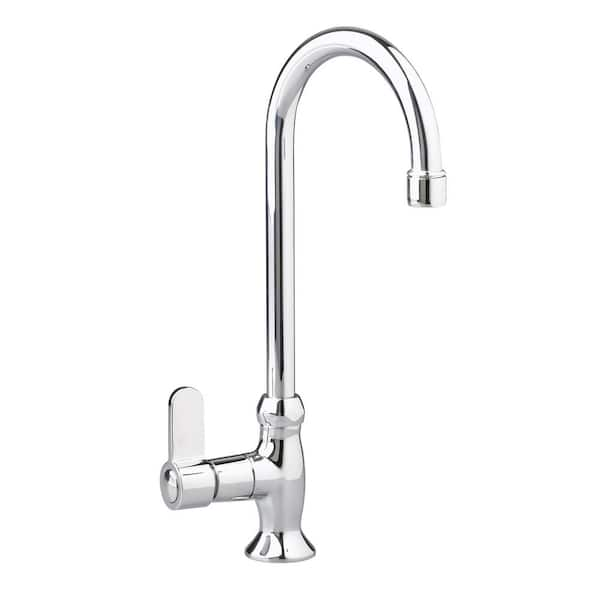 Heritage Single-Handle Bar Faucet with Metal Lever Handles in Polished Chrome