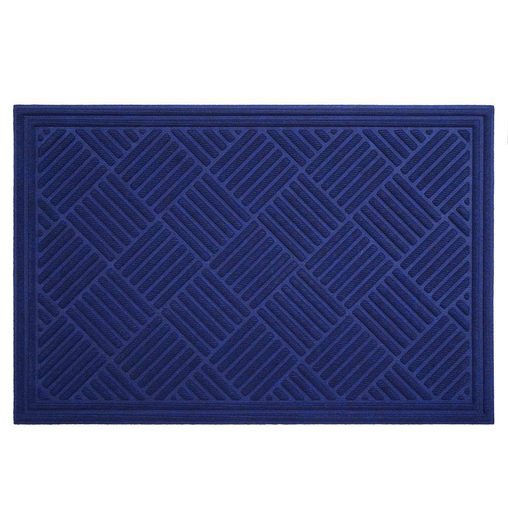 Chess Ribbed 36 in. x 60 in. Blue Colored Indoor/Outdoor Doormat price history on PriceWatchPro