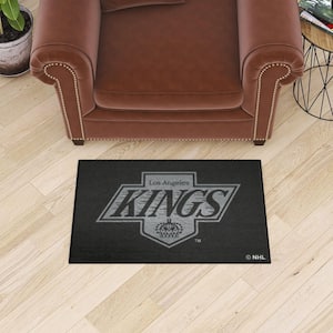 NHL Retro Los Angeles Kings Black 2 ft. x 3 ft. Starter Mat Area Rug