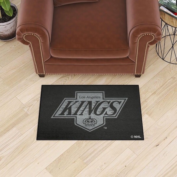 NHL Retro Los Angeles Kings Black 2 ft. x 3 ft. Starter Mat Area Rug