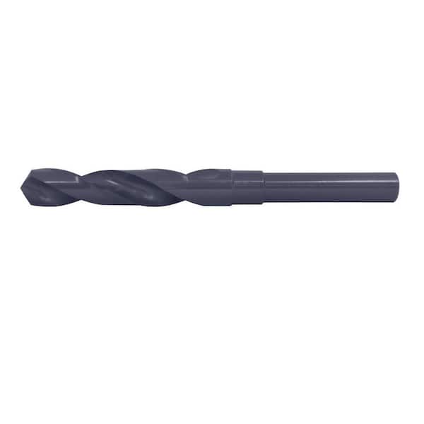 CLE-LINE 1 in. x 6 in. High Speed Steel 118-Degree Radial Point Reduced Shank Twist Drill Bit, Steam Oxide