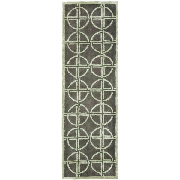 SAFAVIEH Soho Brown/Gold 3 ft. x 6 ft. Runner Rug