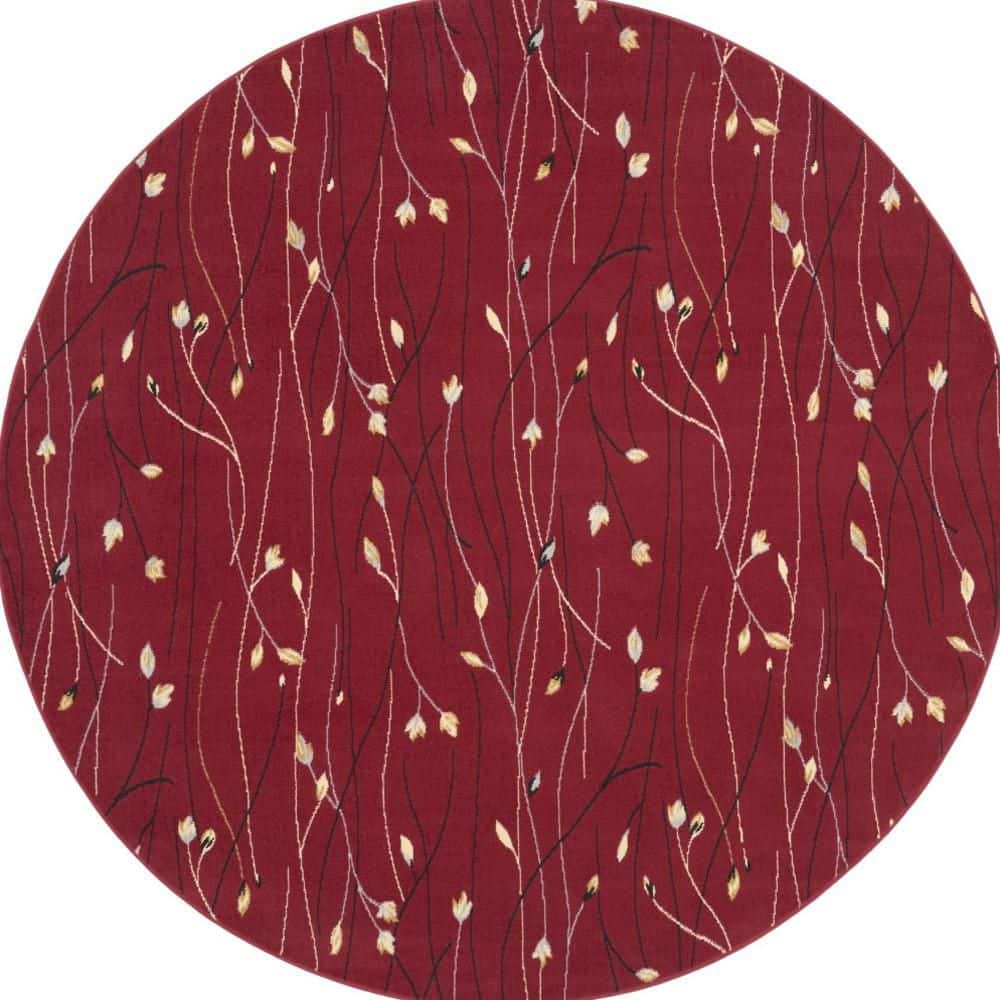 8' Round White Floral Washable Area Rug Runner Rug price history on PriceWatchPro