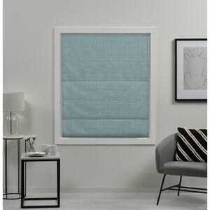 Acadia Aqua Cordless Total Blackout Roman Shade 34 in. W x 64 in. L