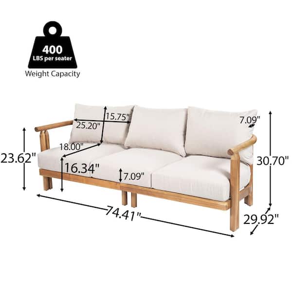 CHRISTOPHER KNIGHT HOME Fairview Patio Light Teak Finish Solid