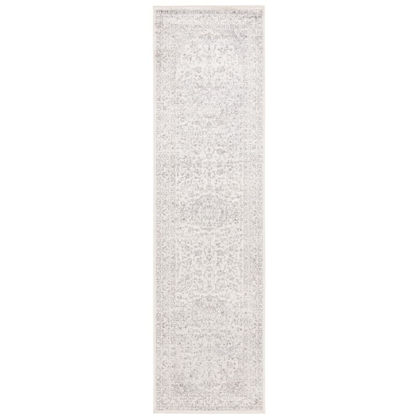 Atlas 2 ft. x 8 ft. Ivory/Beige Traditional Medallion Runner Rug