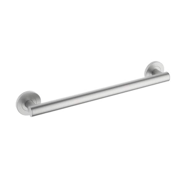 18 in. Concealed Screw Grab/Assist Bar Shower/Toilet Grab Bar for Handicapped or Elderly in Brushed Nickel