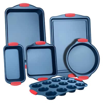 EATEX 15-Piece Nonstick Brown Steel Bakeware Set with Silicone Handles  JT-BKS-LB-10 - The Home Depot
