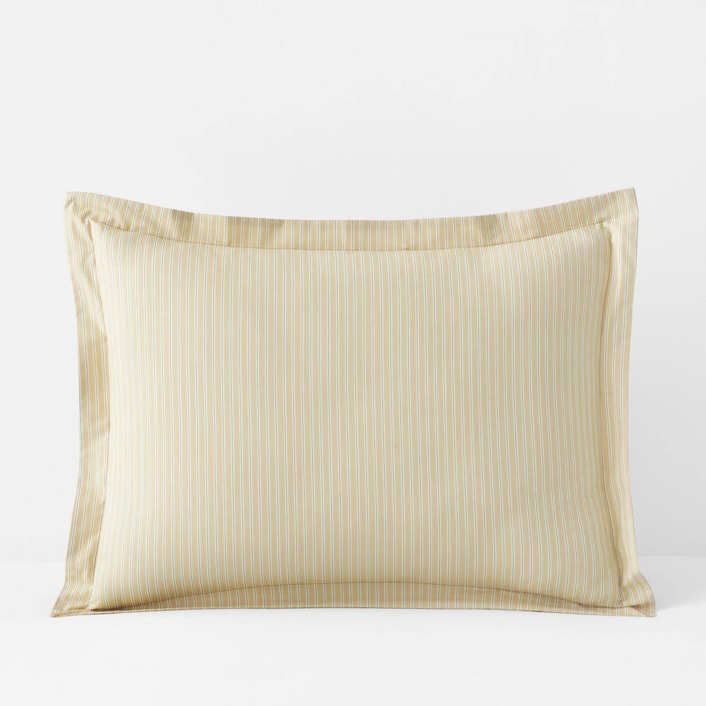 The Company Store Company Cotton Mariel Stripes Gold Cotton Percale