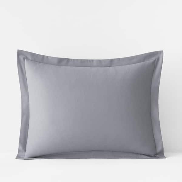 The Company Store Legacy Velvet Flannel Platinum Solid Standard Sham