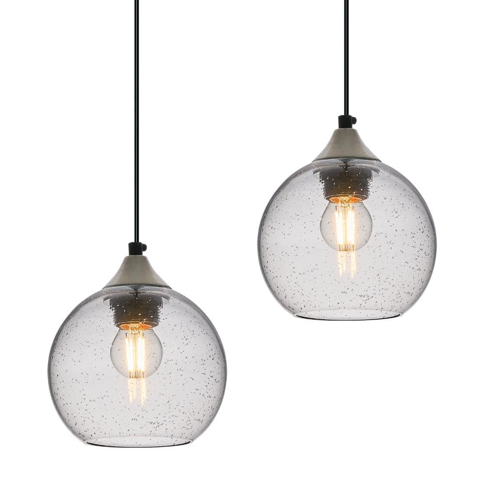 60W 2-light Light Clear Glass Globe Morden Pendant Light Lighting For Bedroom Living Dining Room price history on PriceWatchPro